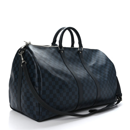 Louis Vuitton Damier Cobalt Keepall Bandouliere 55 2 of 9