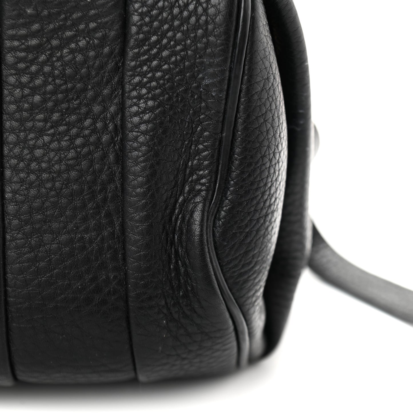 Pebbled Lambskin Rockie Black Rhodium Hardware