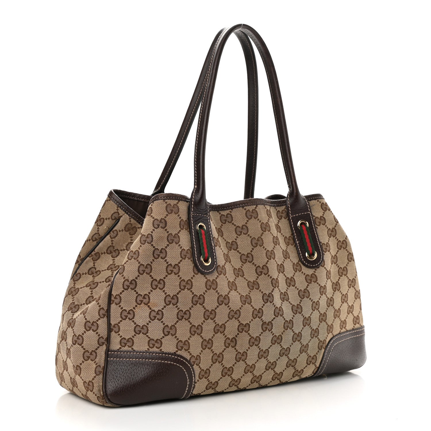 Gucci Monogram Medium Princy Tote Dark Brown 3 of 14