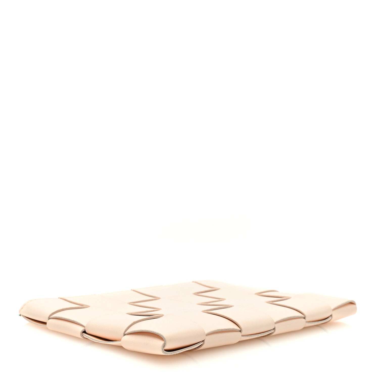Bottega Veneta Nappa Maxi Intrecciato Small Cassette Flat Zip Pouch Melon Washed 4 of 6