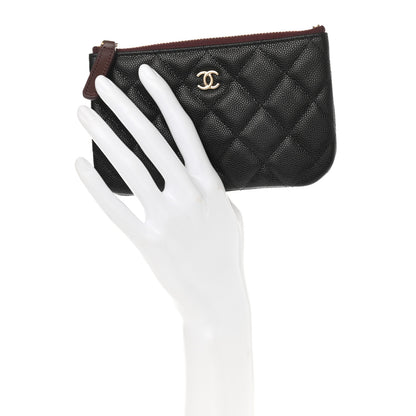 Chanel Caviar Quilted Small Cosmetic Case Black 2 of 7