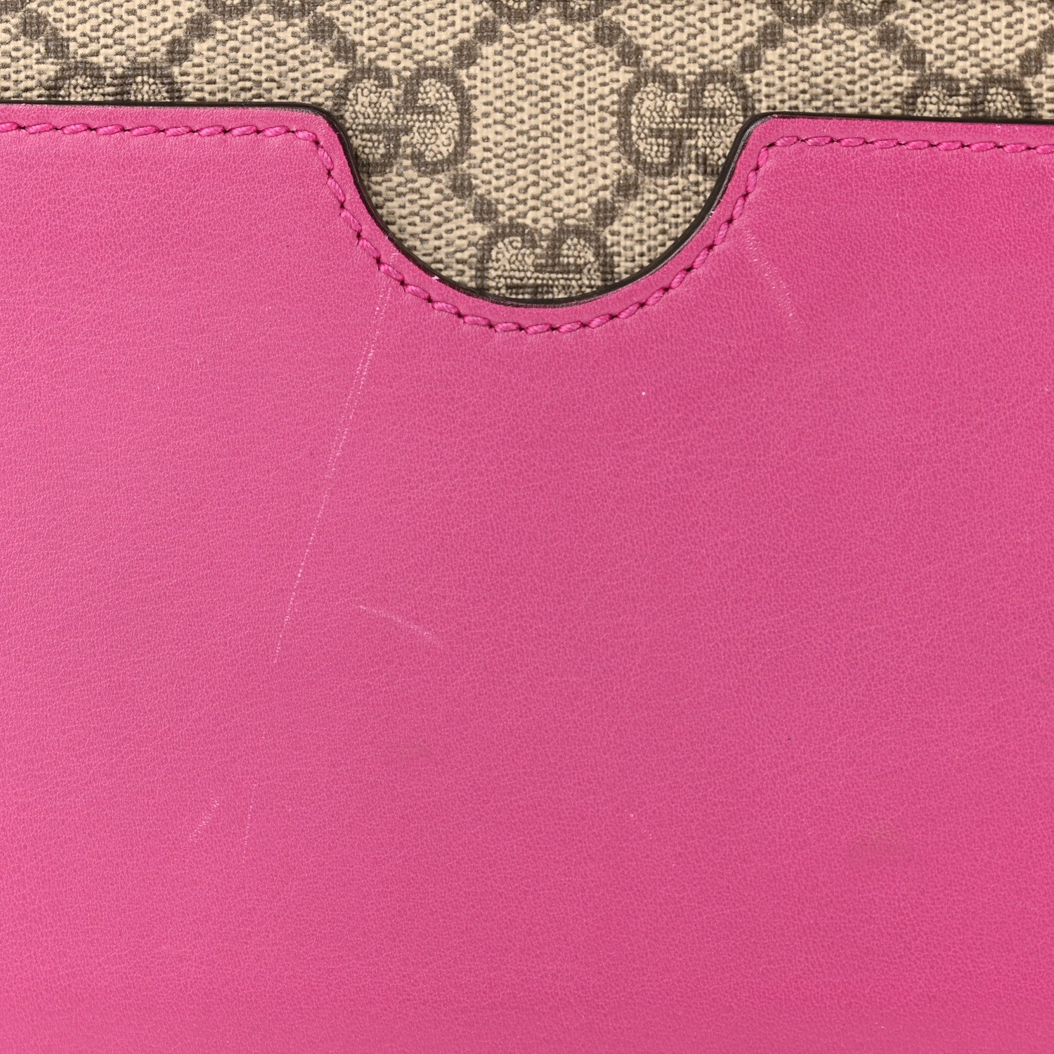 Gucci GG Supreme Monogram Calfskin Medium Padlock Shoulder Bag Beige Hibiscus Red New Rosette 11 of 13