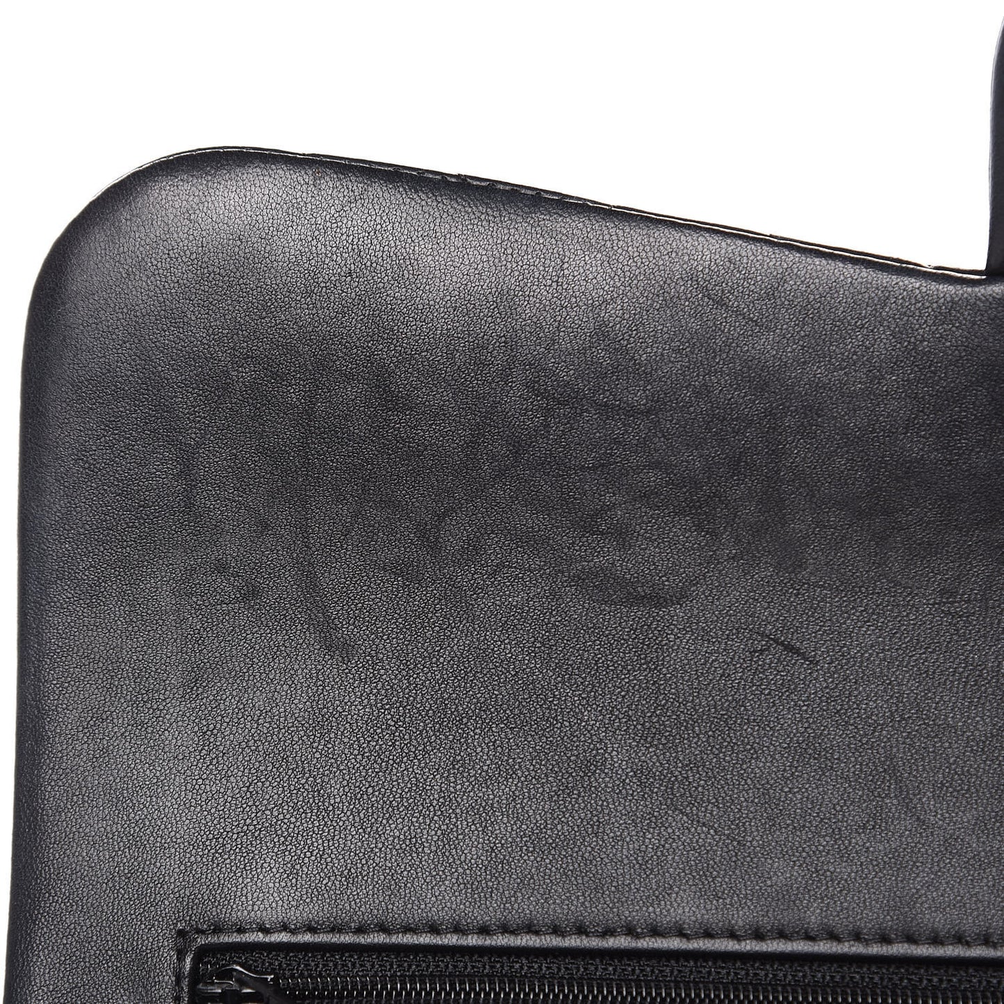 Lambskin Chevron Quilted Jumbo Double Flap Black