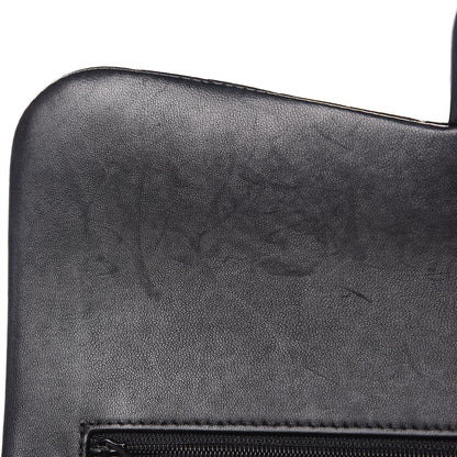 Chanel Lambskin Chevron Quilted Jumbo Double Flap Black 14 of 20