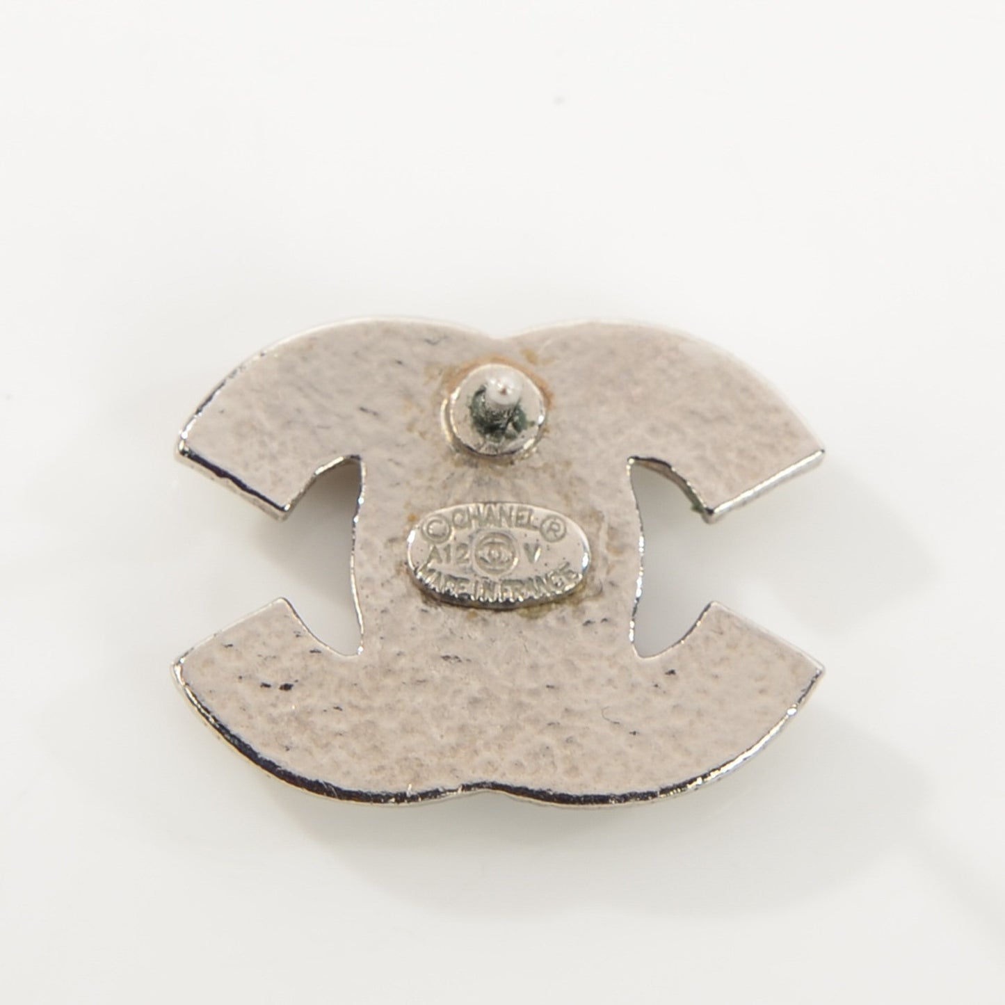 Crystal CC Earrings Silver