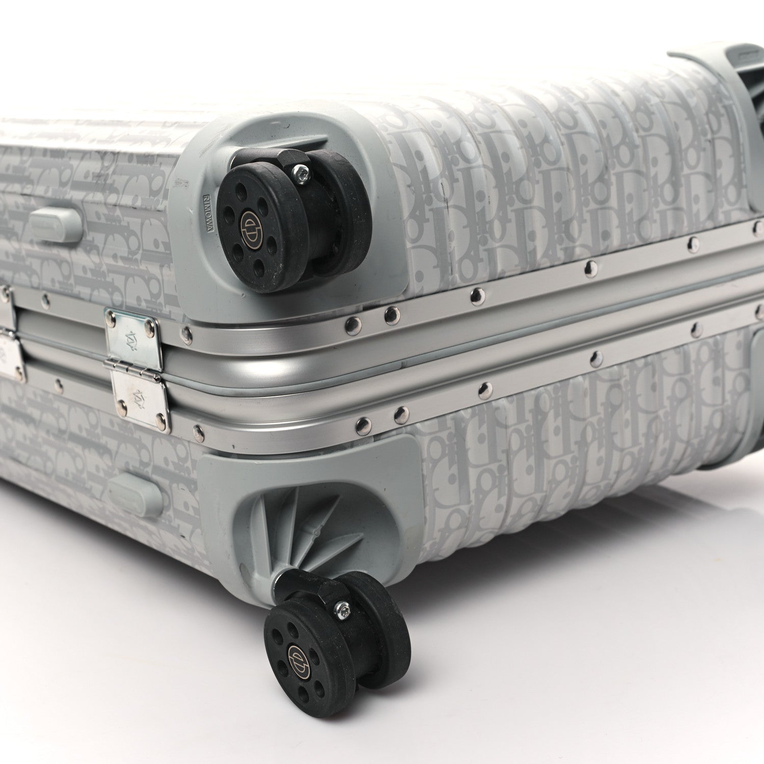 Christian Dior X RIMOWA Aluminum Gradient Cabin Luggage Silver 8 of 12