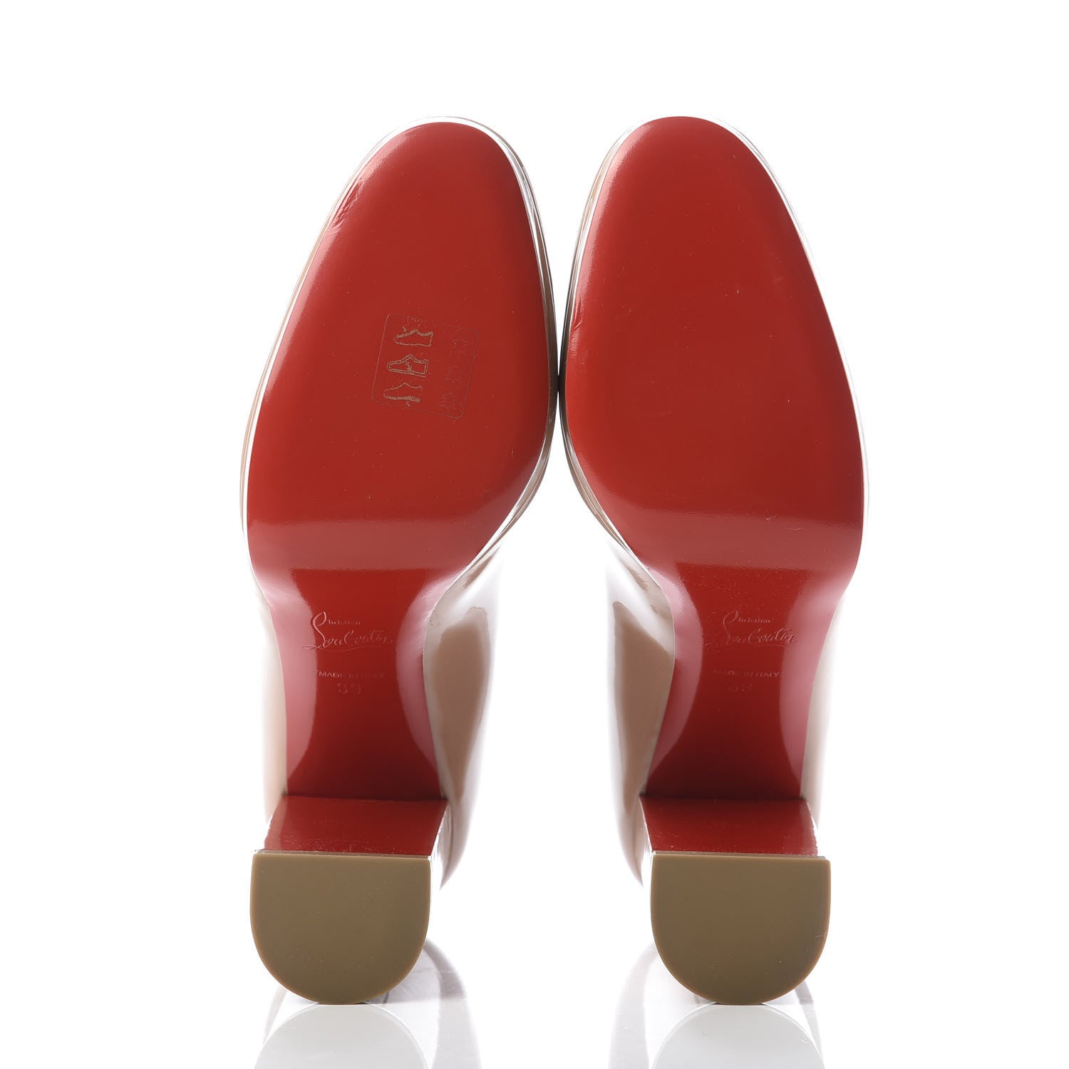 Christian Louboutin Patent Kabetts 100 Pumps 39 Nude 5 of 9
