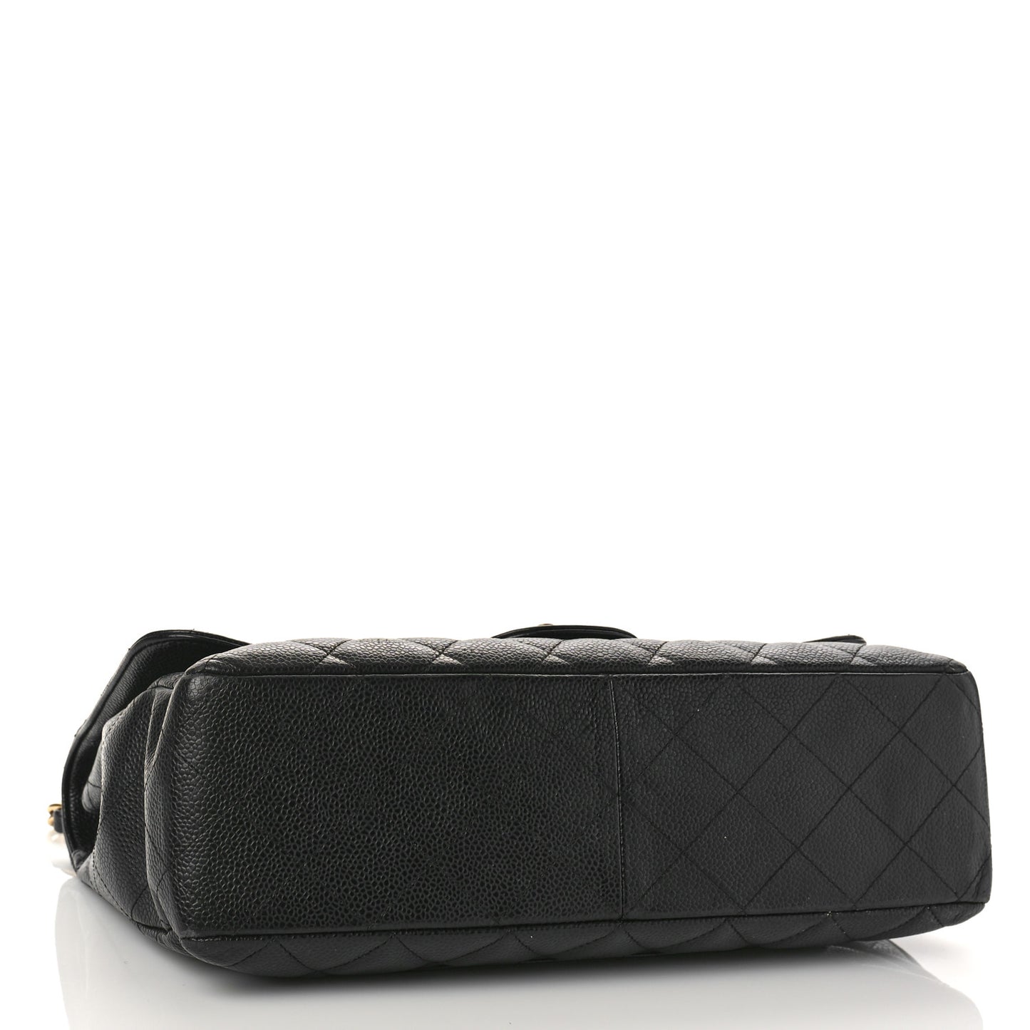 Caviar Quilted Jumbo Single Flap Black