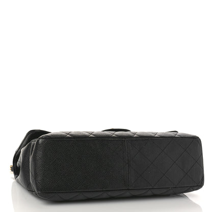 Chanel Caviar Quilted Jumbo Single Flap Black 4 of 11