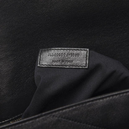 Saint Laurent Lambskin Matelasse Monogram Medium Niki Chain Satchel Black 6 of 12