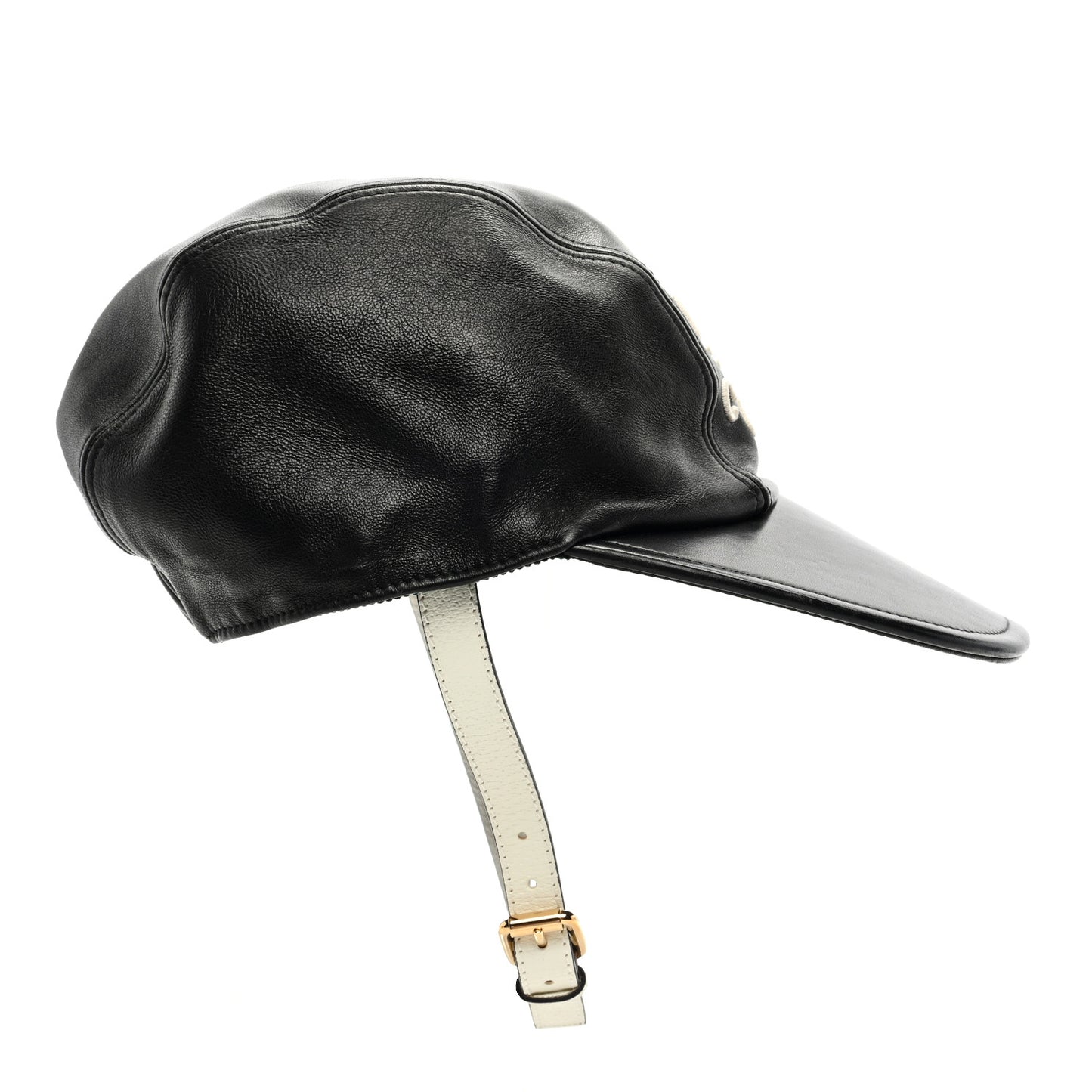 X ADIDAS Dollar Calfskin Trefoil Stefanos Baseball Hat L Black