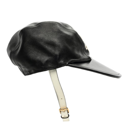 Gucci X ADIDAS Dollar Calfskin Trefoil Stefanos Baseball Hat L Black 6 of 9