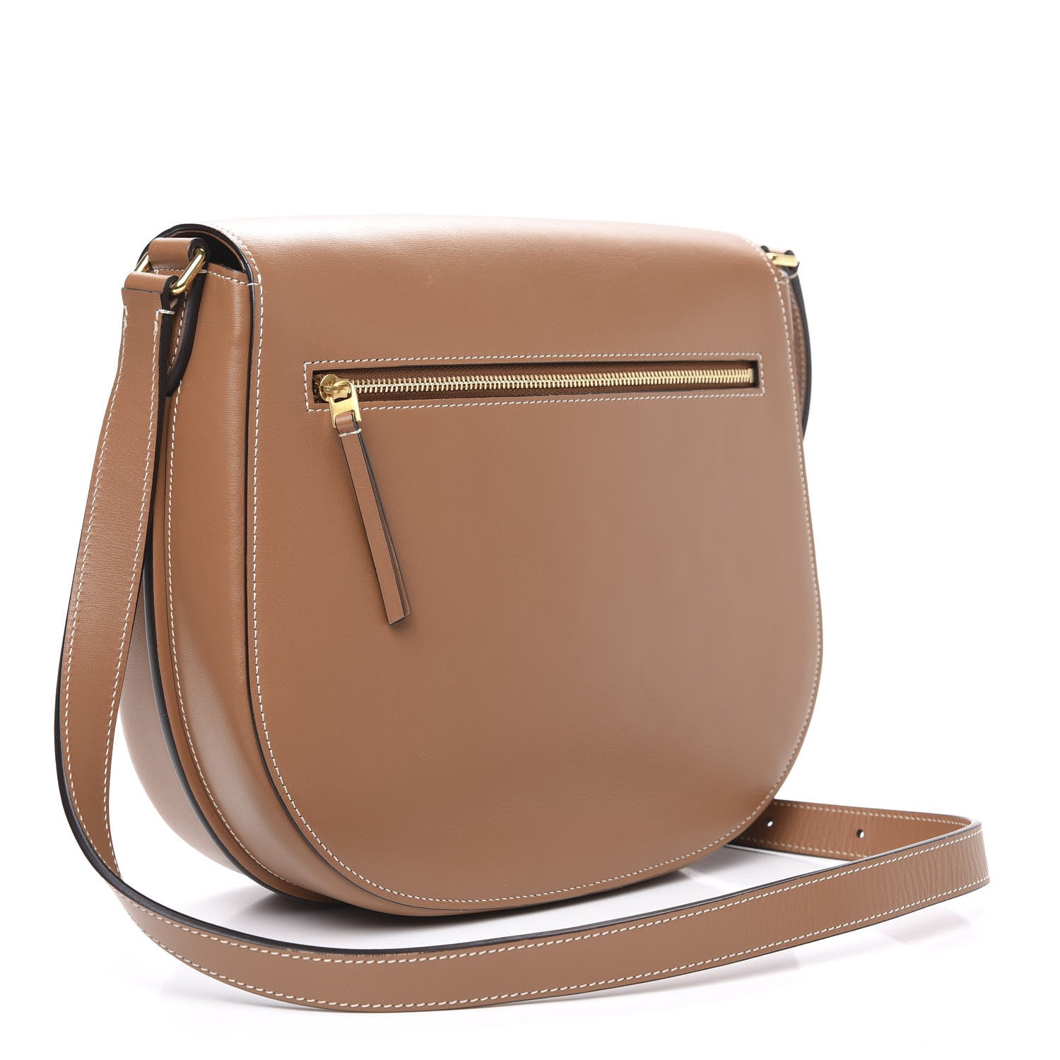 Celine Palmelato Calfskin Medium Trotteur Tan 2 of 10