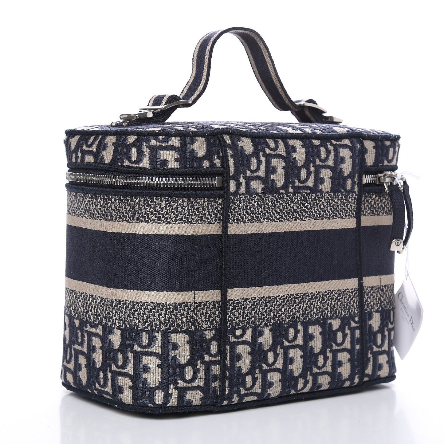 Oblique Diortravel Vanity Case Blue