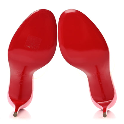 Christian Louboutin Nappa PVC Just Nothing 85 Slide Sandals 36 Calipso 6 of 8