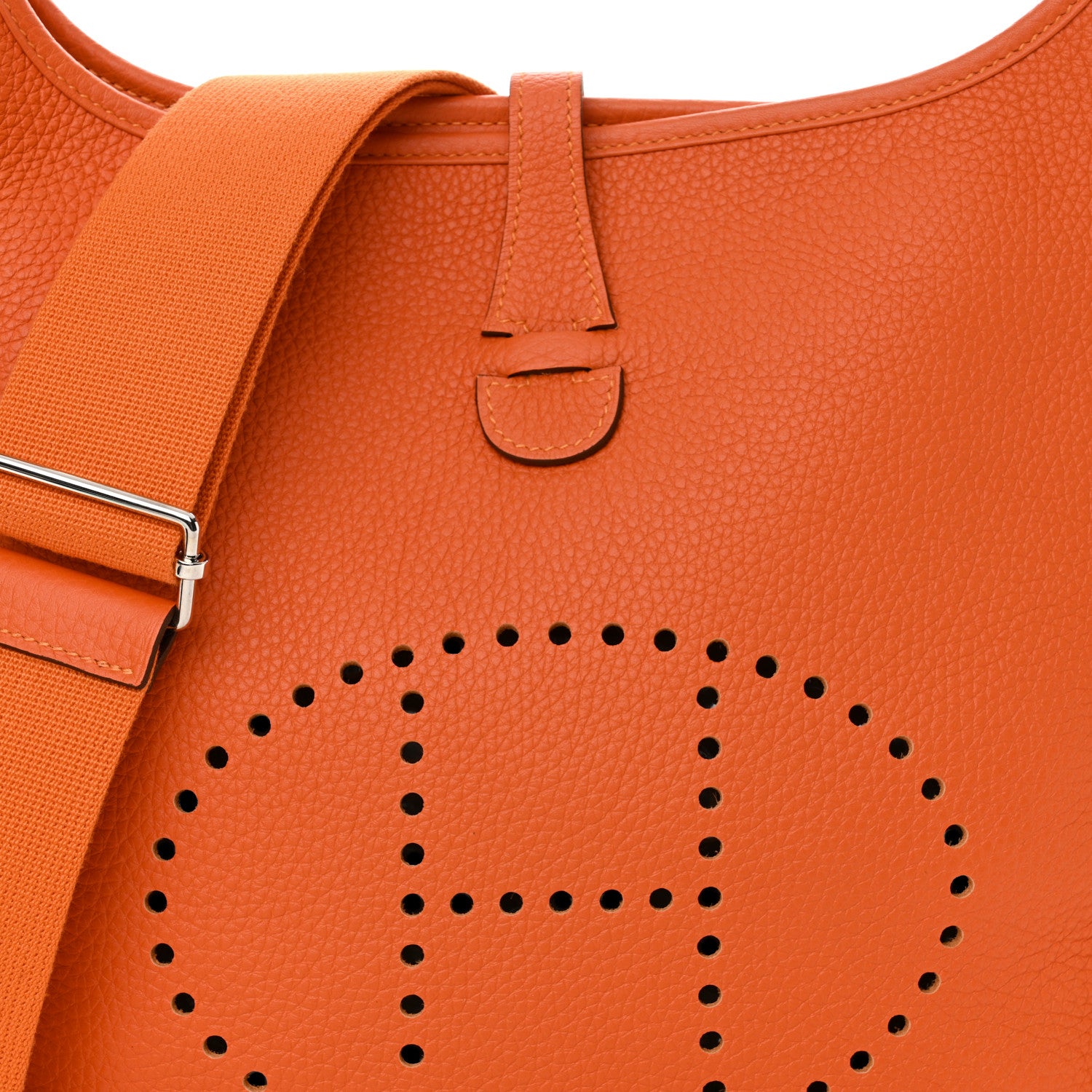 Hermes Taurillon Clemence Evelyne III PM Orange 8 of 10