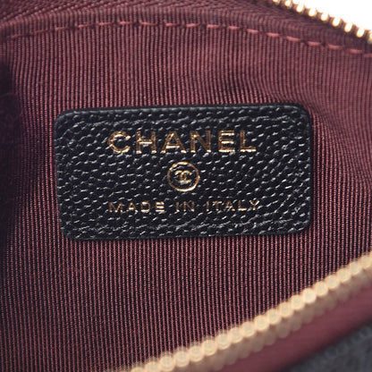 Chanel Caviar Quilted Small Cosmetic Case Black 6 of 8