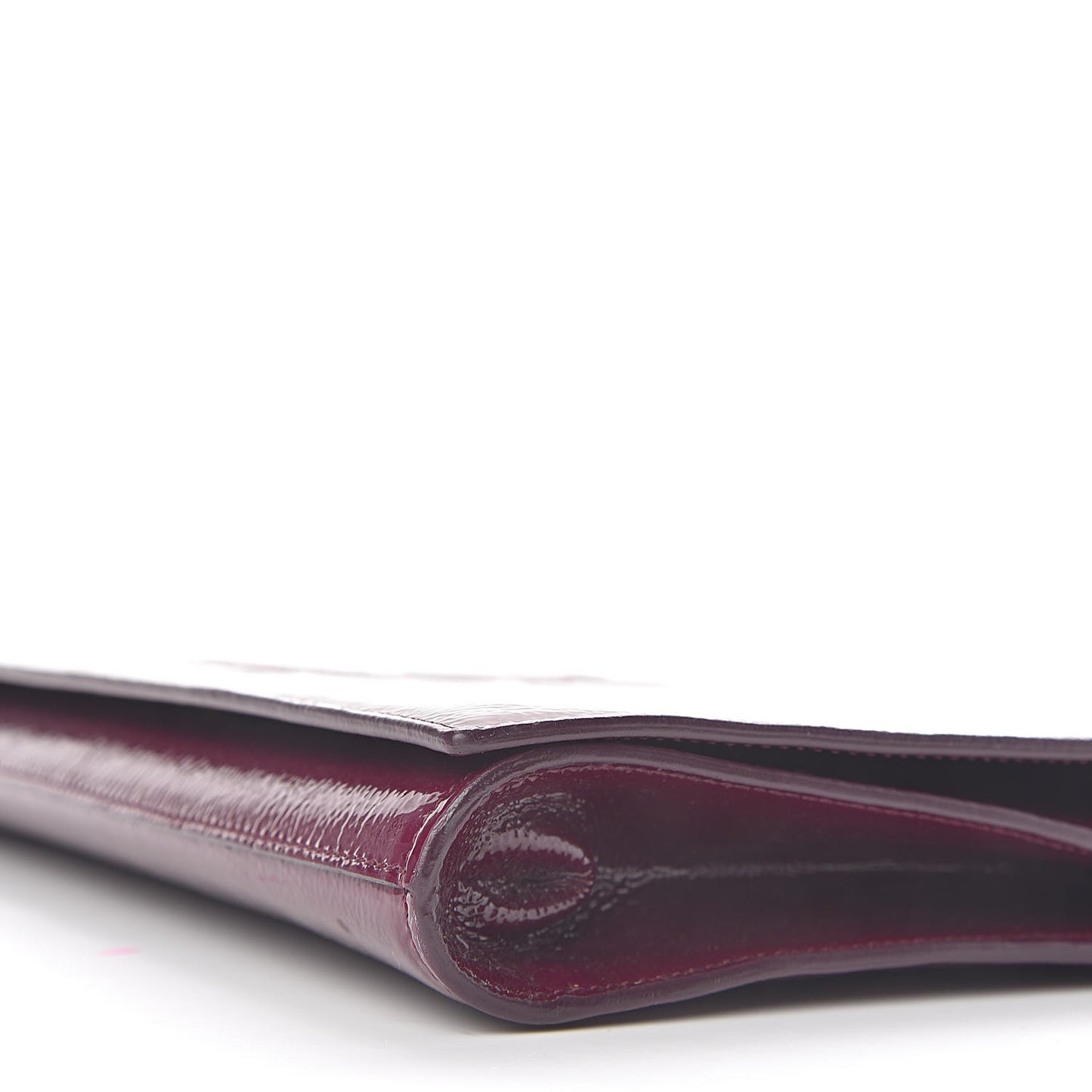 Textured Patent Monogram Large Belle De Jour Clutch Purple