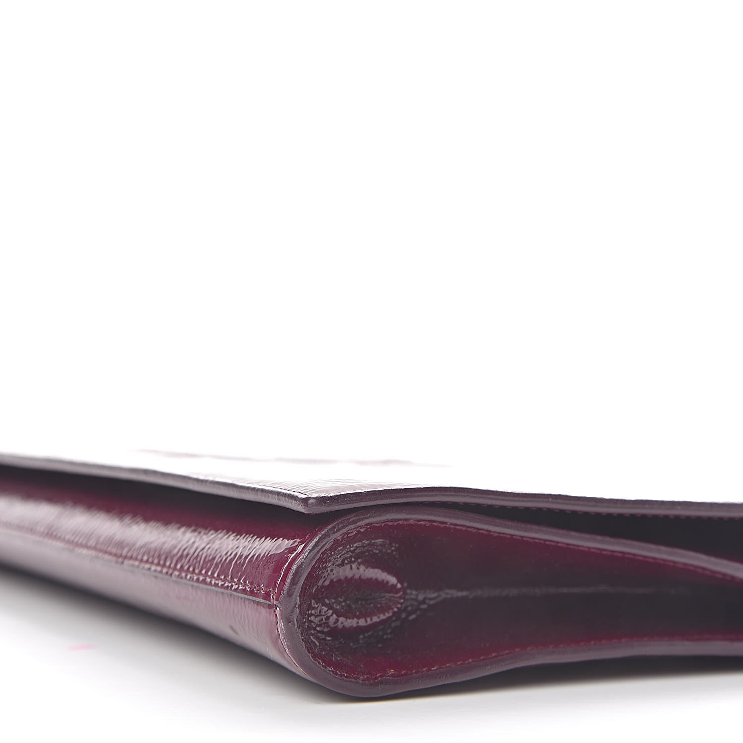 Saint Laurent Textured Patent Monogram Large Belle De Jour Clutch Purple 13 of 14