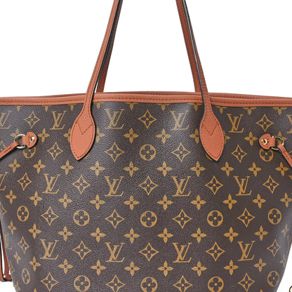 Louis Vuitton Monogram Calfskin Neo Neverfull Inside Out MM Tan 9 of 11