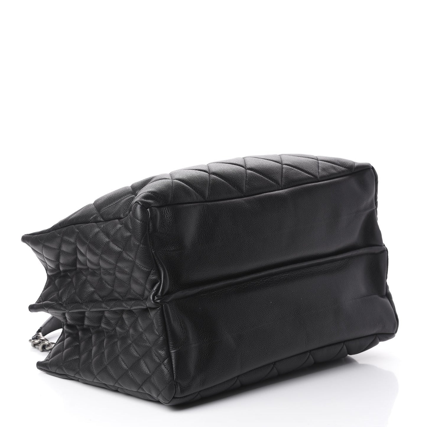 Caviar Quilted Coco Casual Tote Black
