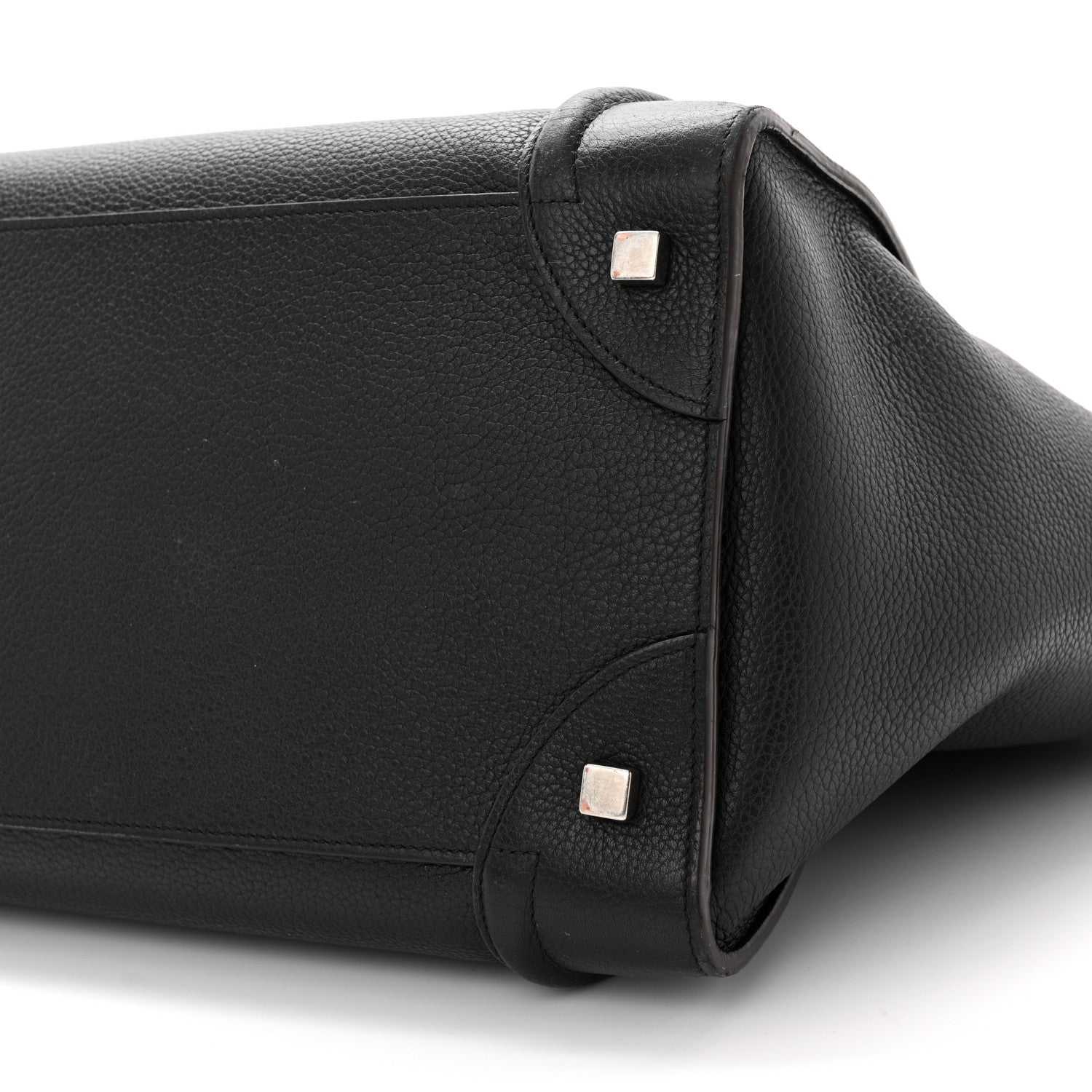 Celine Drummed Calfskin Mini Luggage Black 9 of 19