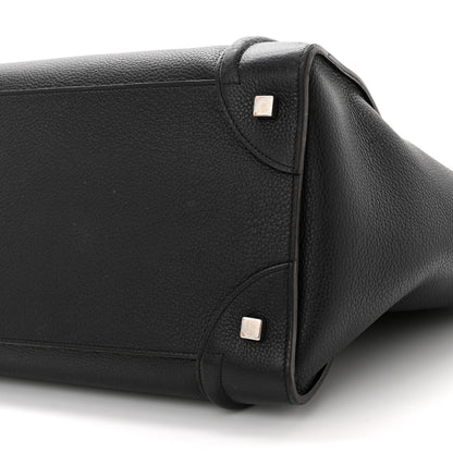 Celine Drummed Calfskin Mini Luggage Black 9 of 19