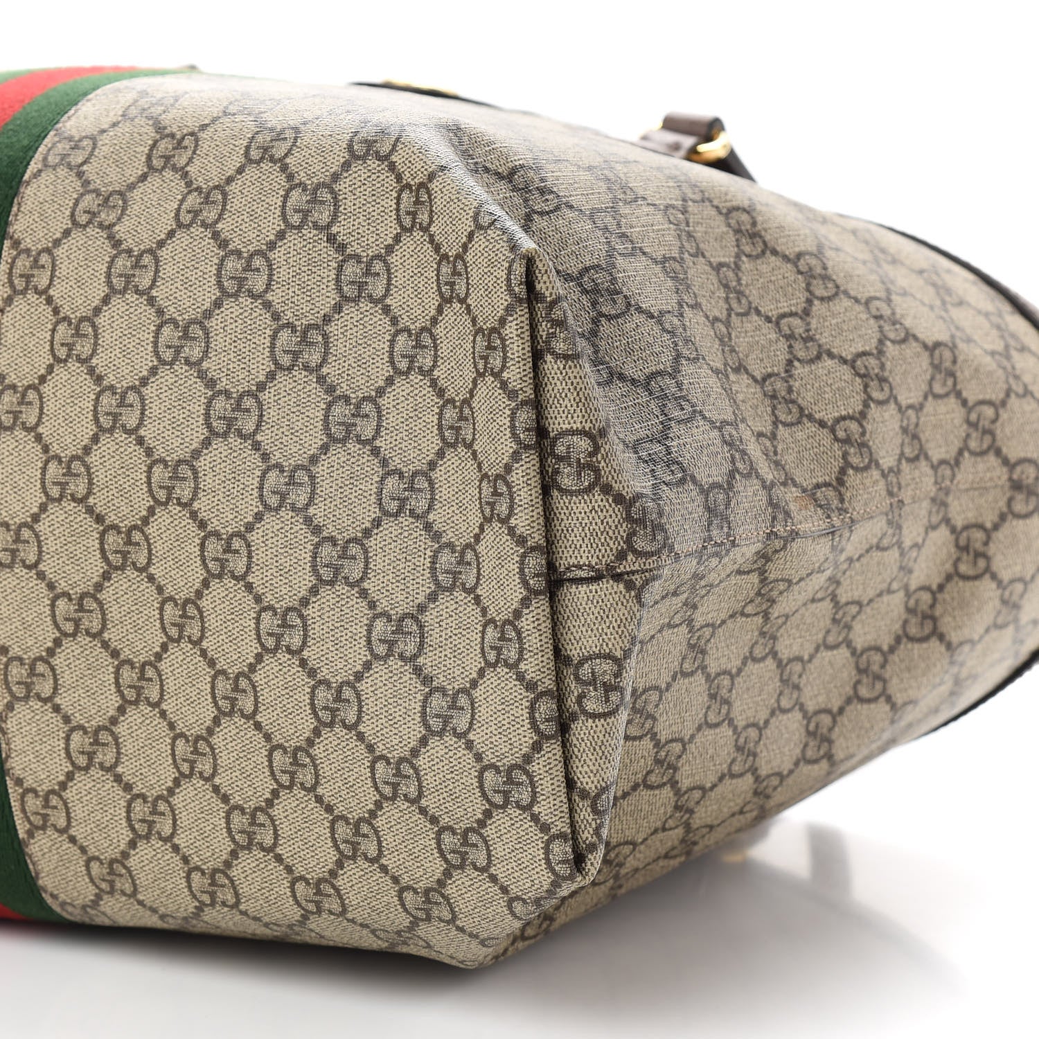 Gucci GG Supreme Monogram Medium Ophidia Shopping Tote Brown 9 of 10