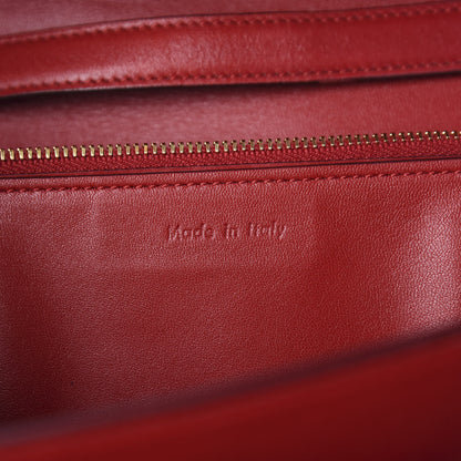 Celine Box Calfskin Medium Classic Box Flap Bag Red 8 of 9