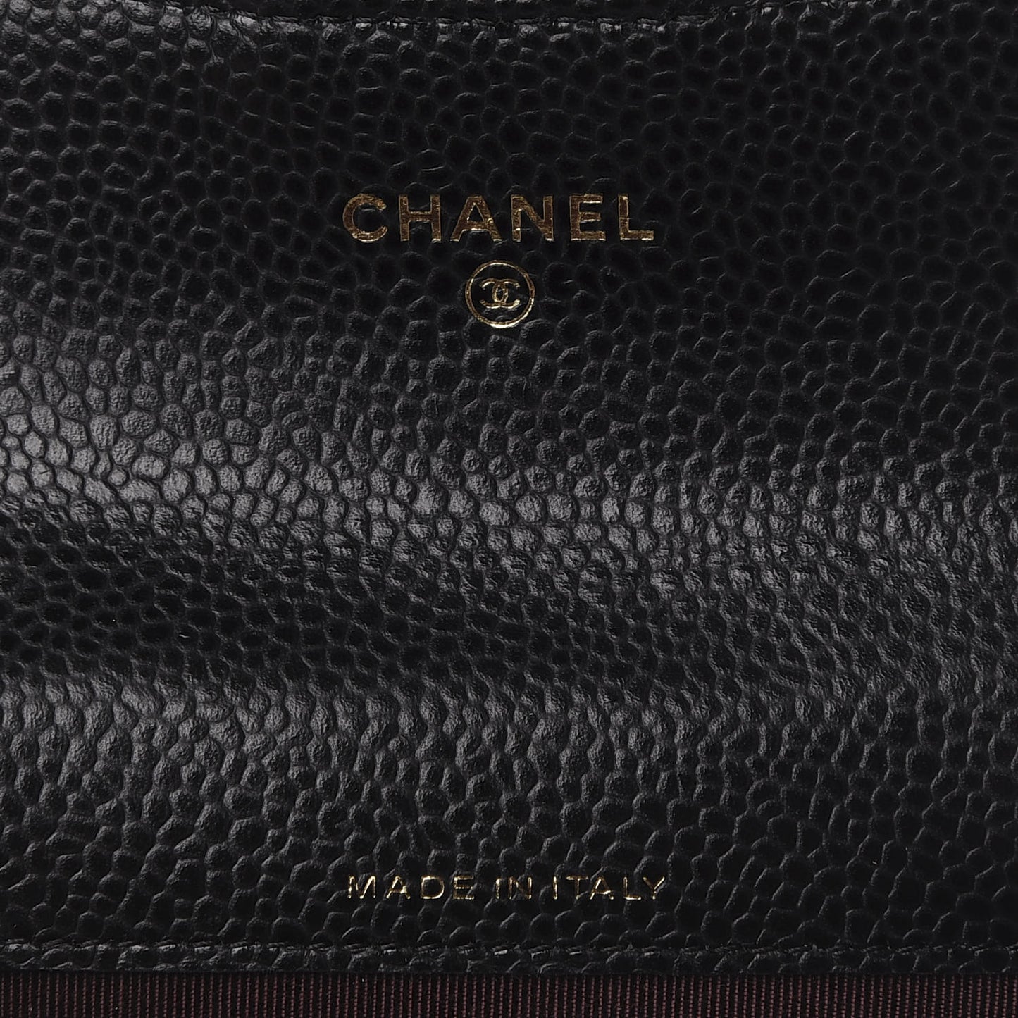 Caviar Quilted Flap Card Holder Wallet Black