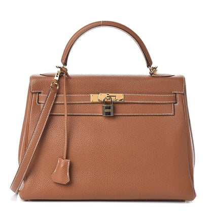 Hermes Togo Kelly Retourne 32 Gold 1 of 36