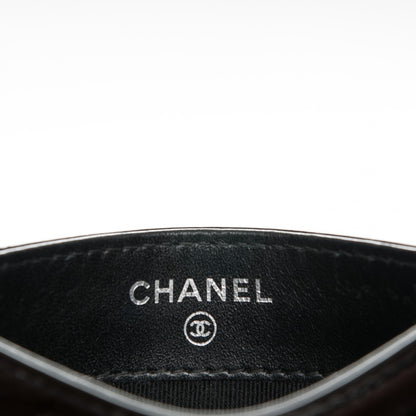 Chanel Patent Quilted Card Holder Black 6 of 8