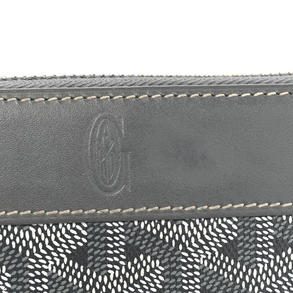Goyard Goyardine Matignon Zip Around GM Wallet Grey 17 of 20