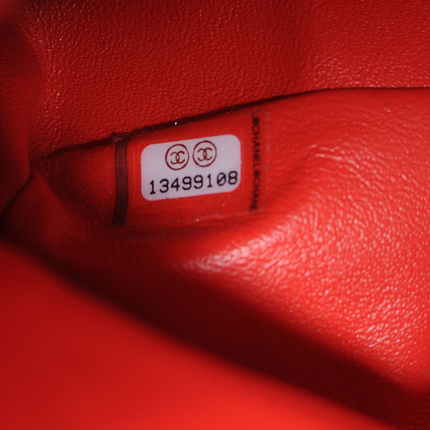 Chanel Patent Chevron Maxi Single Flap Persimmon 10 of 10