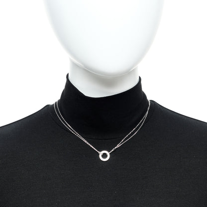Cartier 18K White Gold 2 Diamond LOVE Necklace 2 of 5