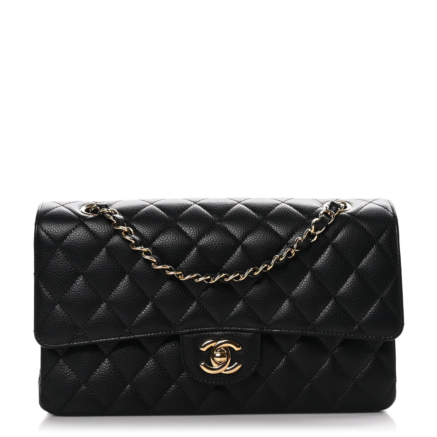Chanel Caviar Quilted Medium Double Flap Black 1 of 10
