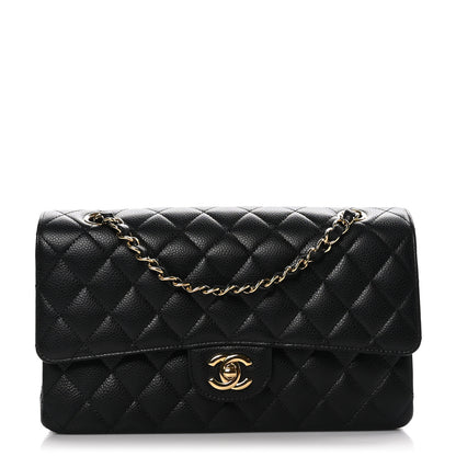 Chanel Caviar Quilted Medium Double Flap Black 1 of 10