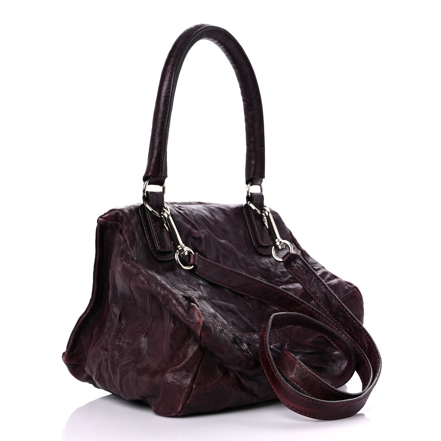 Givenchy Tumbled Sheepskin Small Pandora Oxblood 3 of 18