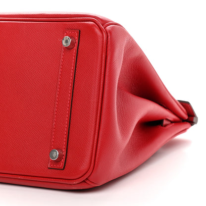 Hermes Epsom Birkin 30 Rouge Casaque 10 of 16