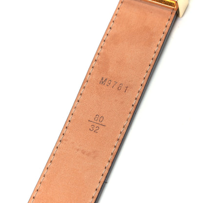 Louis Vuitton Mini Monogram 25mm LV Initiales Belt 80 32 5 of 9