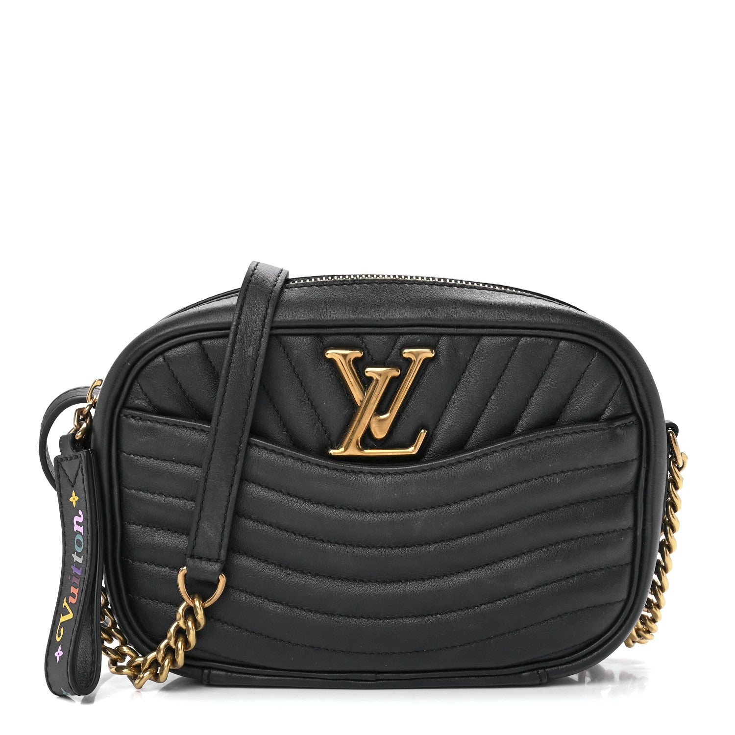 Louis Vuitton Calfskin New Wave Camera Bag Black 1 of 12