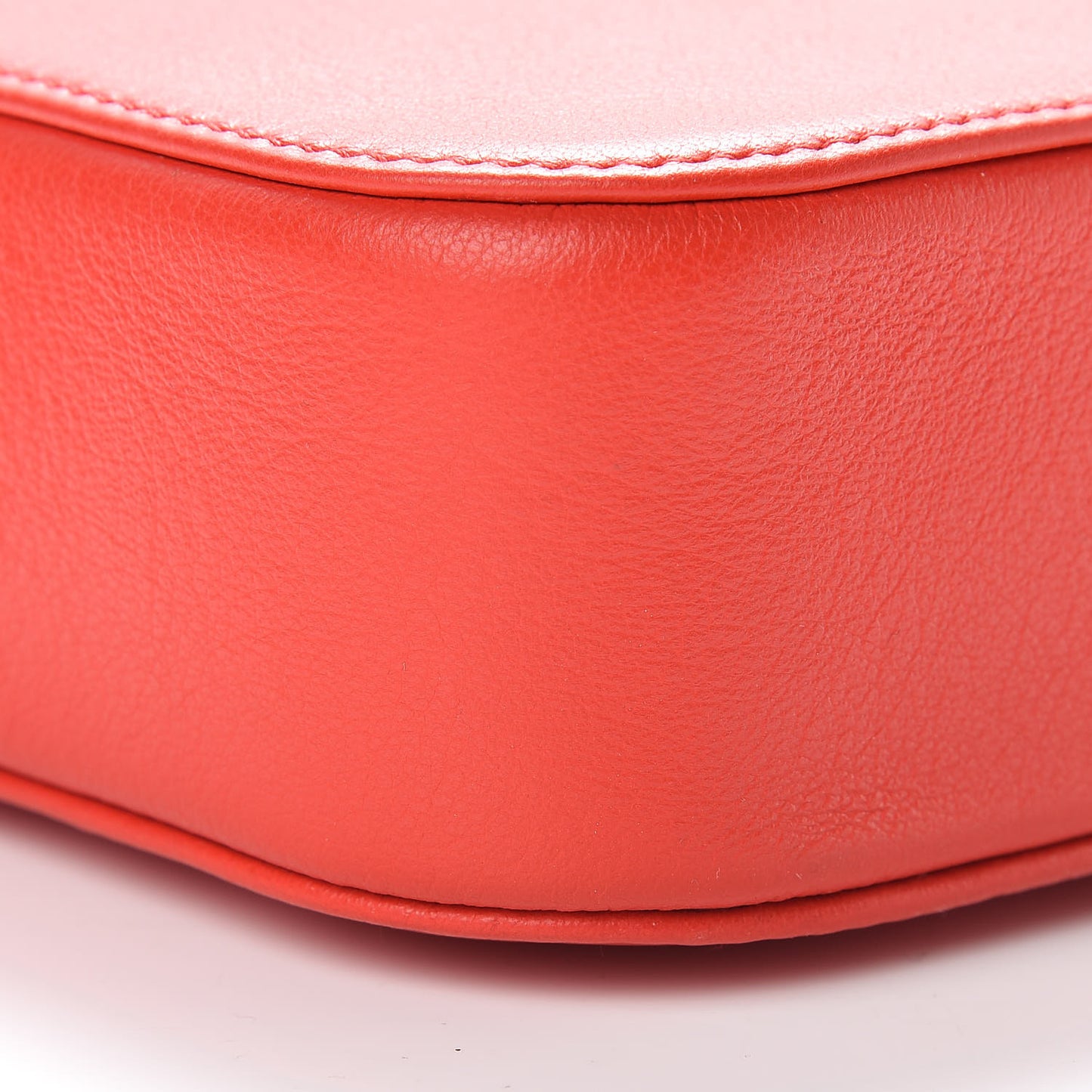 Smooth Calfskin Logo XS Everyday Camera Bag Vivid Red Black