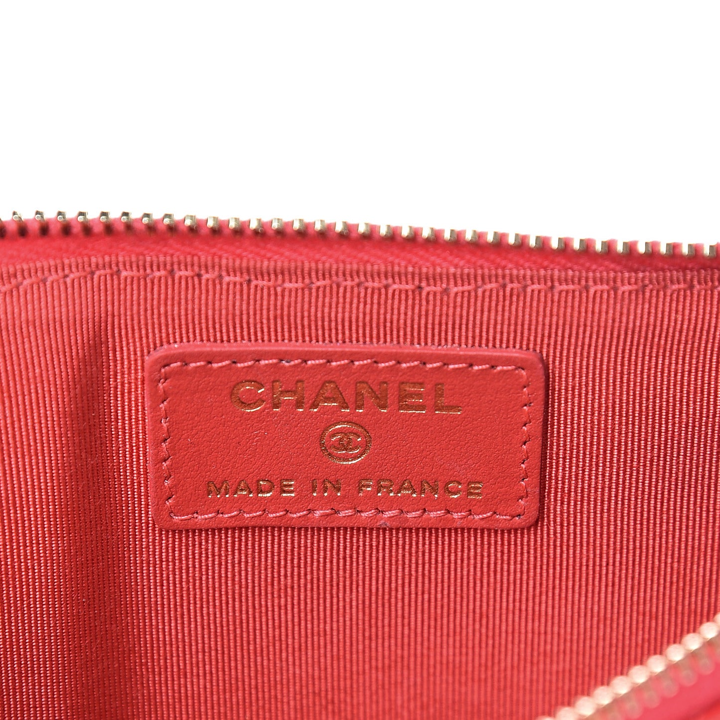 Caviar Quilted Classic Flat Wallet Pouch Dark Pink