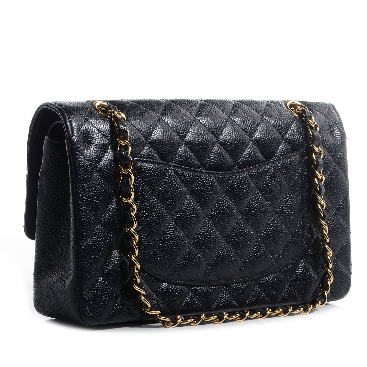 Chanel Caviar Quilted Medium Double Flap Black 3 of 9