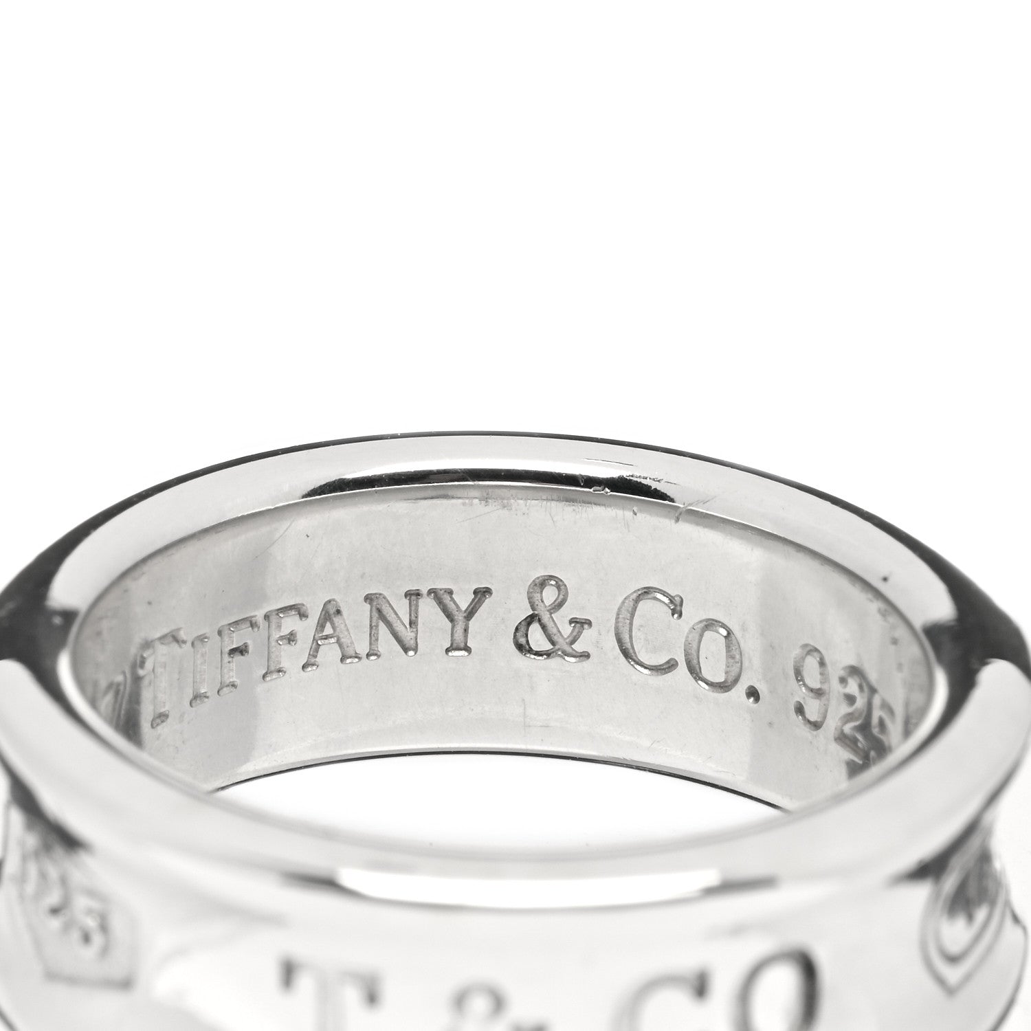 Tiffany Sterling Silver 1837 Band Ring 50 5.25 3 of 3