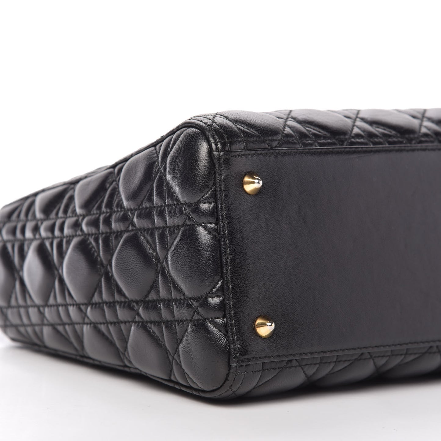 Lambskin Cannage Medium Lady Dior Black