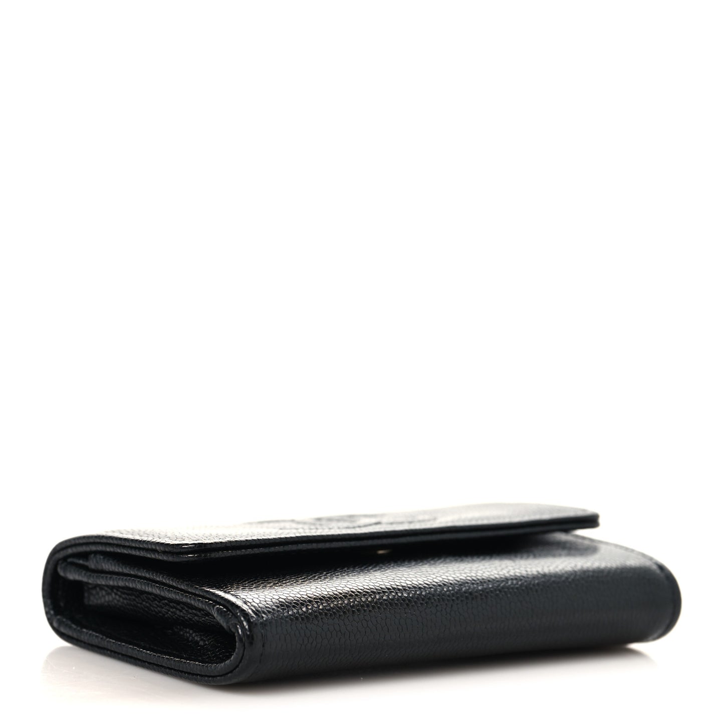 Caviar Timeless CC Flap Card Holder Black Black