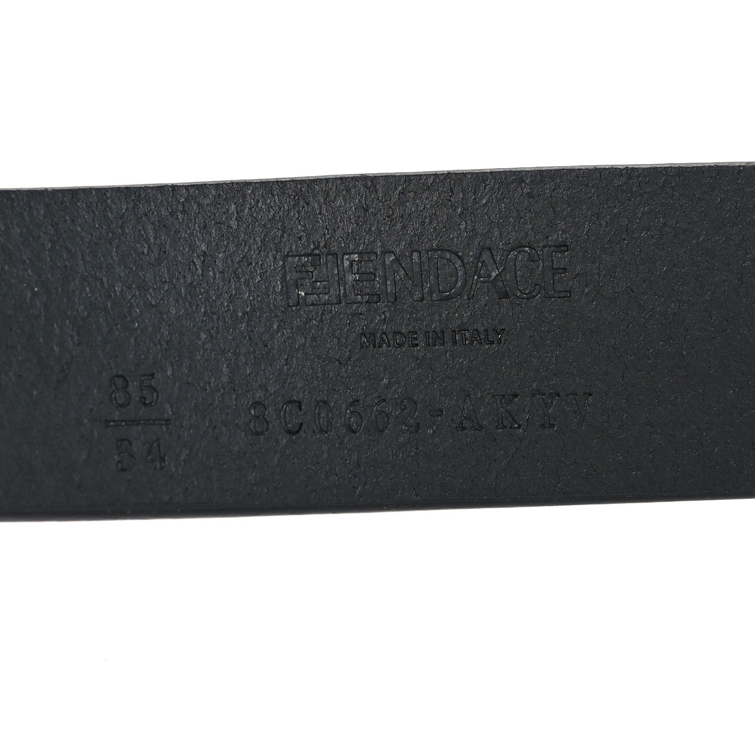 Versace X FENDI Calfskin Fendace Logo Belt 85 34 Black 4 of 4