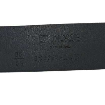 Versace X FENDI Calfskin Fendace Logo Belt 85 34 Black 4 of 4