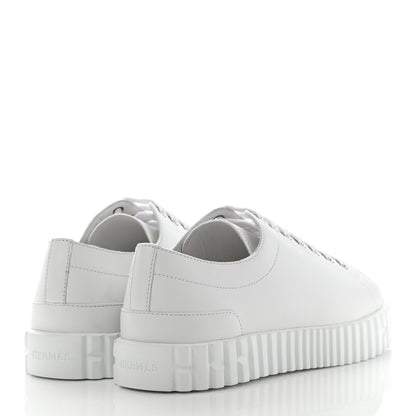 Hermes Calfskin Cross Sneakers 36.5 White 4 of 8